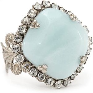 Sorelli “Aegean Ocean“ ring w Swarovski crystals